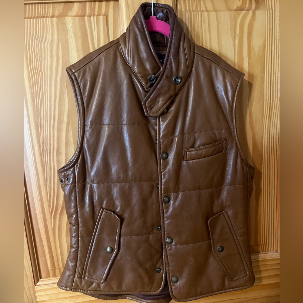 RALPH LAUREN GENUINE LEATHER VEST